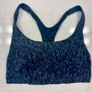 Lululemon Wunder Train Bra Medium Support C/D, Leopard Camo, size 4